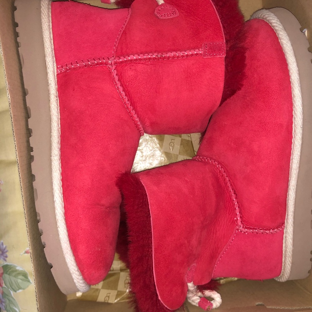 Red UGG boots
